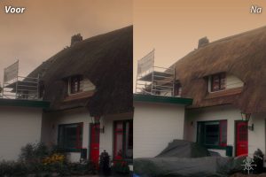 schoonmaak borne boerderij rieten dak
